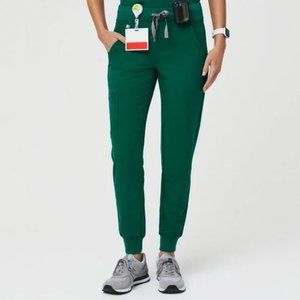 FIGS Hunter Green Zamora Jogger Scrub Pants
